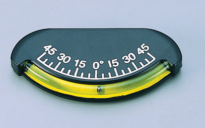 99982 - Plastic Clinometer, 45 Degrees, 8,89 x 3,81 cm
