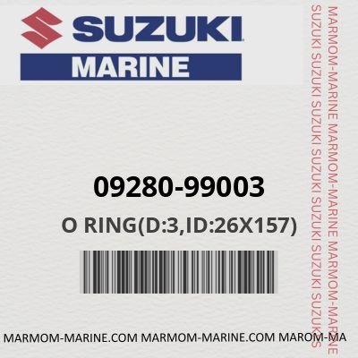09280-99003 - O RING(D:3,ID:26X157)
