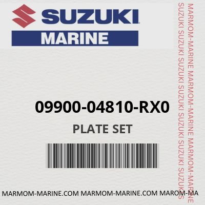 09900-04810-RX0 - PLATE SET