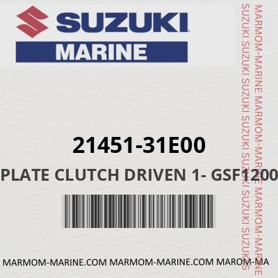 21451-31E00 - PLATE CLUTCH DRIVEN 1- GSF1200