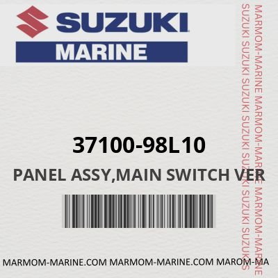 37100-98L10 - PANEL ASSY,MAIN SWITCH VER