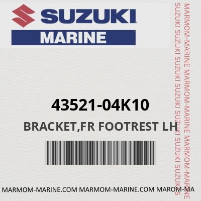 43521-04K10 - BRACKET,FR FOOTREST LH