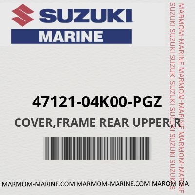 Suzuki 47121-04K00-PGZ - COVER,FRAME REAR UPPER,R