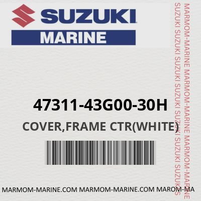 47311-43G00-30H - COVER,FRAME CTR(WHITE)