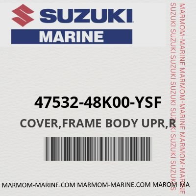 47532-48K00-YSF - COVER,FRAME BODY UPR,R