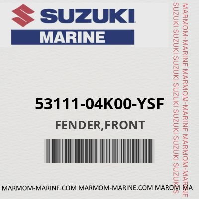 Suzuki 53111-04K00-YSF - FENDER,FRONT