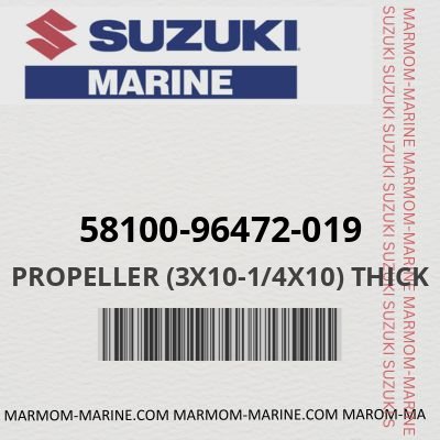 58100-96472-019 - PROPELLER (3X10-1/4X10) THICK