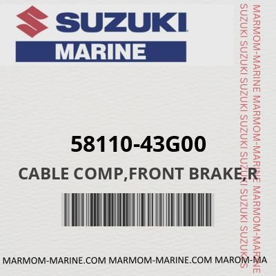 58110-43G00 - CABLE COMP,FRONT BRAKE,R
