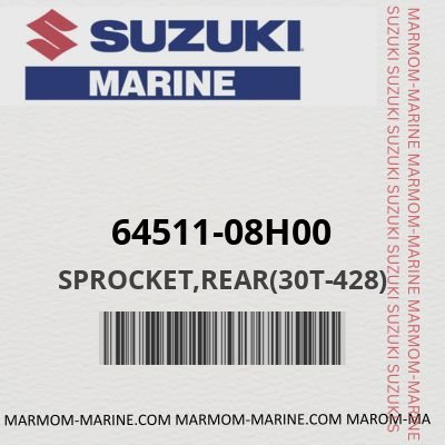 64511-08H00 - SPROCKET,REAR(30T-428)