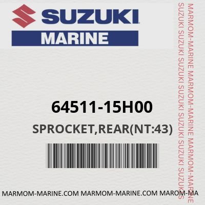 64511-15H00 - SPROCKET,REAR(NT:43)