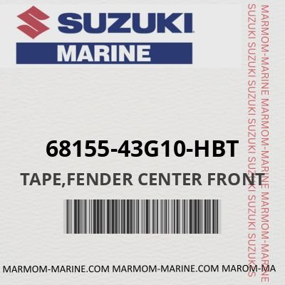 68155-43G10-HBT - TAPE,FENDER CENTER FRONT