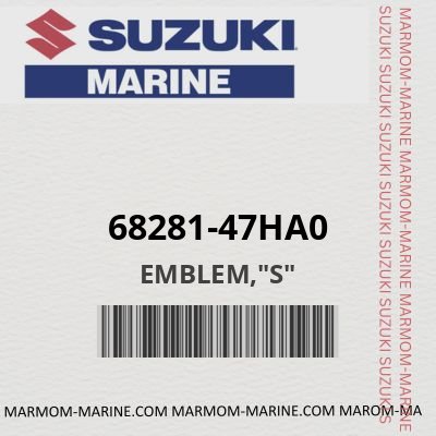 68281-47HA0 - EMBLEM,"S"
