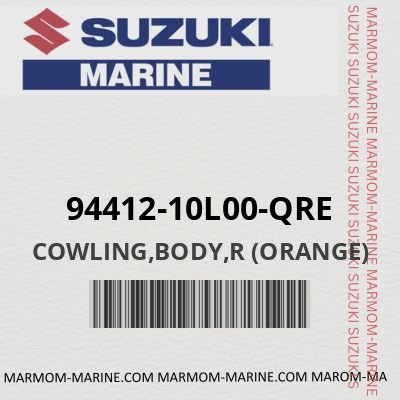 Suzuki 94412-10L00-QRE - COWLING,BODY,R (ORANGE)