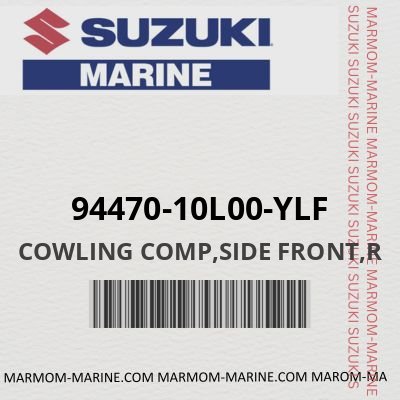 Suzuki 94470-10L00-YLF - COWLING COMP,SIDE FRONT,R
