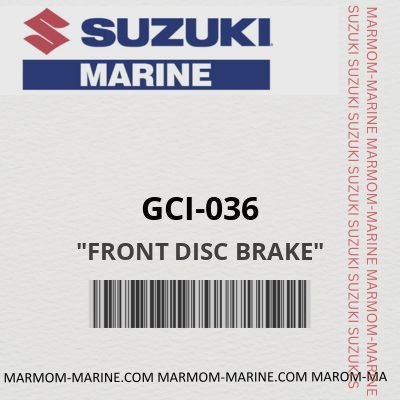 GCI-036 - "FRONT DISC BRAKE"
