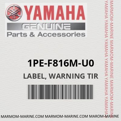 1PE-F816M-U0 - LABEL, WARNING TIR