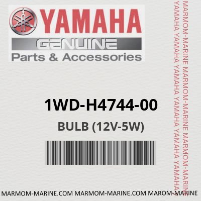 1WD-H4744-00 - BULB (12V-5W)
