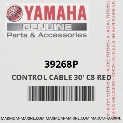 39268P - CONTROL CABLE 30' C8 RED