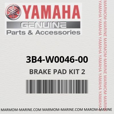 3B4-W0046-00 - BRAKE PAD KIT 2