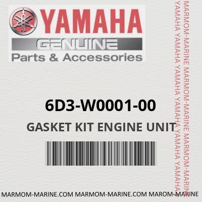 Yamaha 6D3-W0001-00 - GASKET KIT ENGINE UNIT