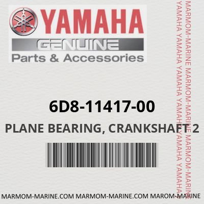 6D8-11417-00 - PLANE BEARING, CRANKSHAFT 2