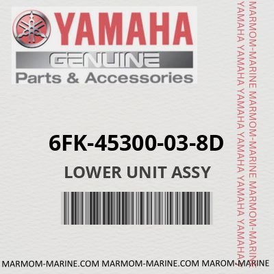 Yamaha 6FK-45300-03-8D - LOWER UNIT ASSY