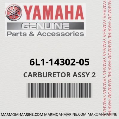 Yamaha 6L1-14302-05 - CARBURETOR ASSY 2