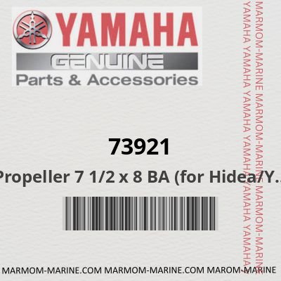73921 - Propeller 7 1/2 x 8 BA (for Hidea/Yamaha Outboard Engine 6 HP)