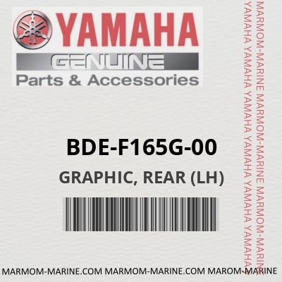 BDE-F165G-00 - GRAPHIC, REAR (LH)