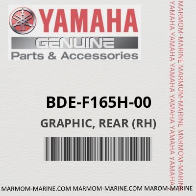 BDE-F165H-00 - GRAPHIC, REAR (RH)