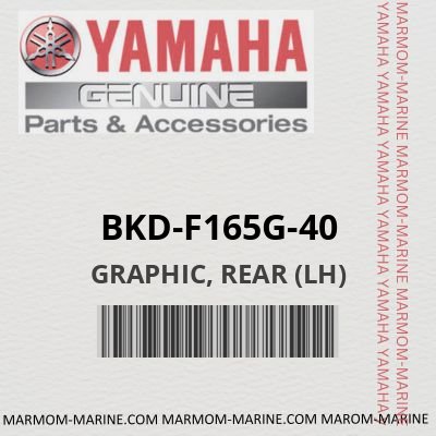 BKD-F165G-40 - GRAPHIC, REAR (LH)