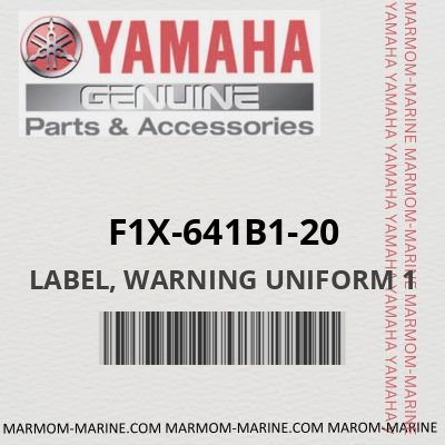 F1X-641B1-20 - LABEL, WARNING UNIFORM 1