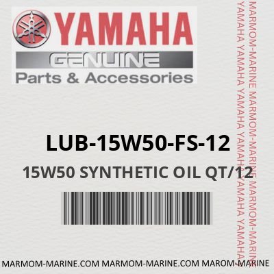 LUB-15W50-FS-12 - 15W50 SYNTHETIC OIL QT/12