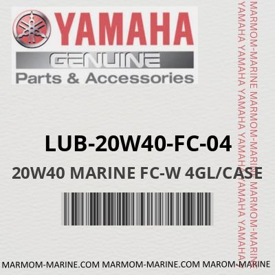 LUB-20W40-FC-04 - 20W40 MARINE FC-W 4GL/CASE